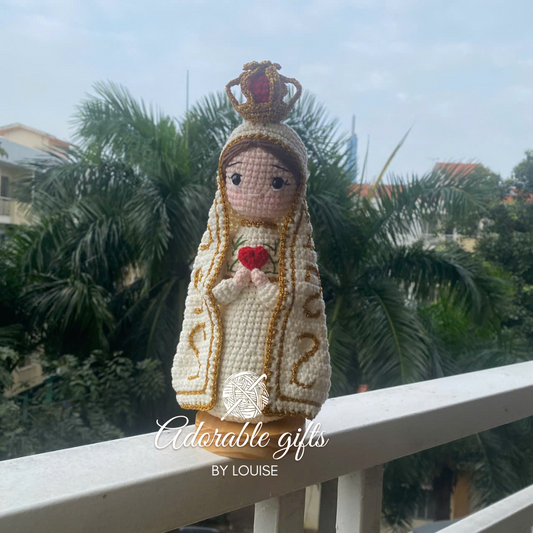 Handmade Crochet Our Lady of Fatima Doll – Catholic Amigurumi Gift